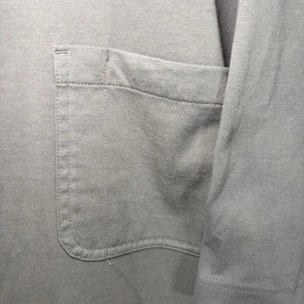 Duluth Trading Henley T Shirt Mens Size 2XL XXL Gray Short Sleeve Coolmax Poly - Picture 6 of 11